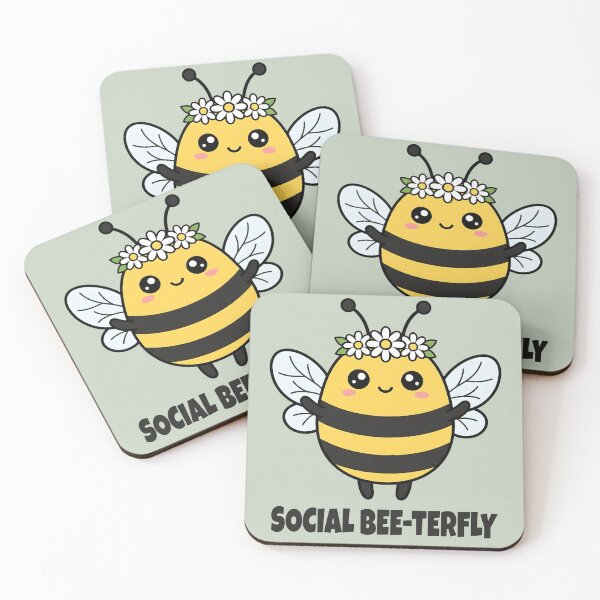 Item preview, Social Bee-terfly Funny Bee designed and sold by Rocklights.