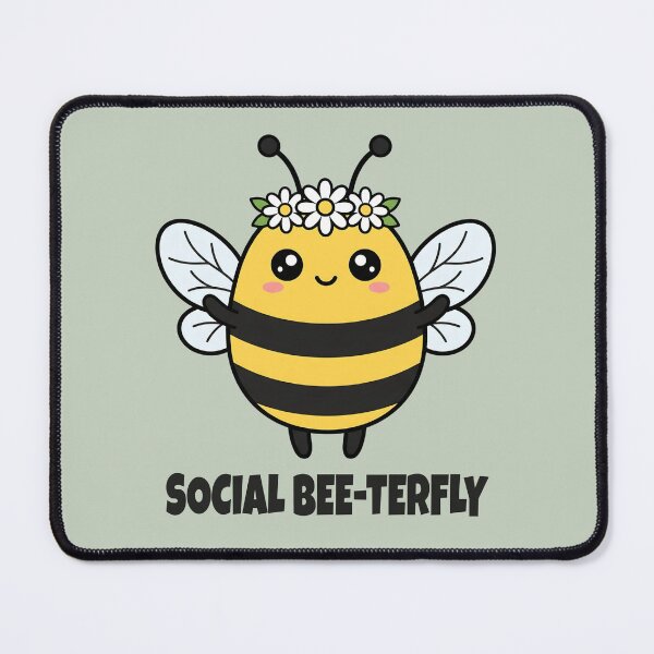 Item preview, Social Bee-terfly Funny Bee designed and sold by Rocklights.