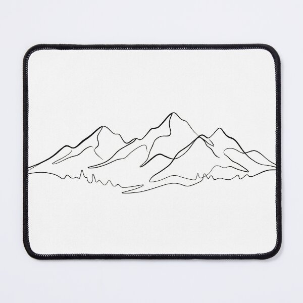 Item preview, Minimalist Mountain Range One Line Drawing designed and sold by K3v1nDesing.