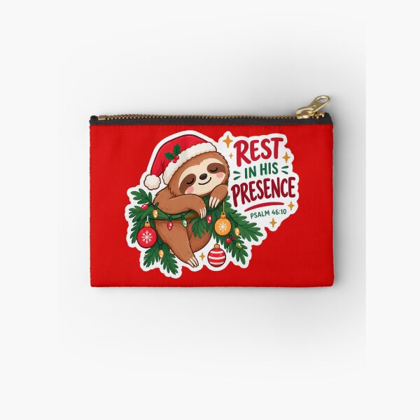 Item preview, Psalm 46:10 Rest In His Presence - Sloth Christmas Hat  designed and sold by plushism.