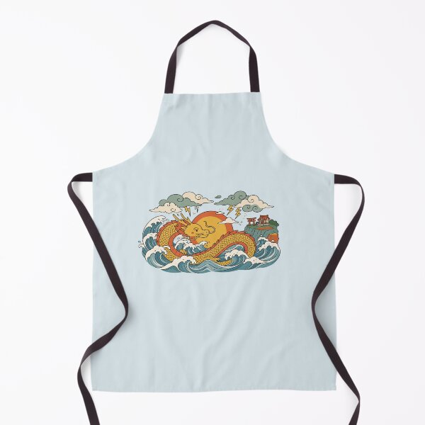 Item preview, Japanese Dragon Waves | Japanese Mythology Sun Moon Art designed and sold by MrDev.
