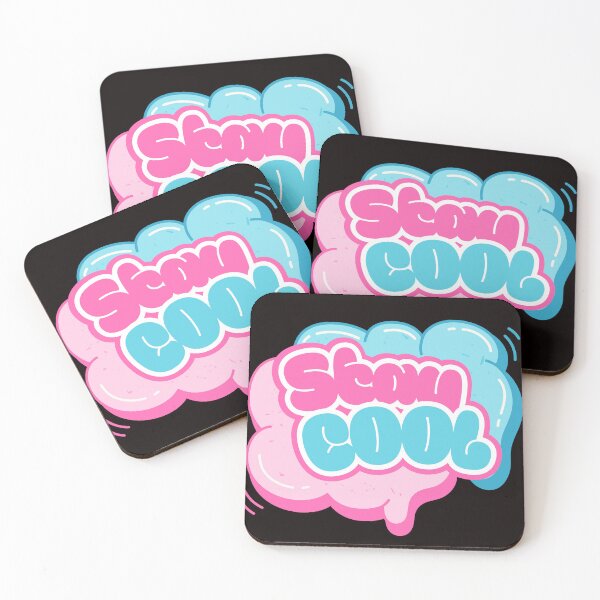 Item preview, Stay Cool Pink and Blue Graffiti Bubble Art designed and sold by Rynasvz.