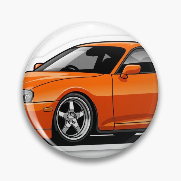 Item preview, Iconic Orange Supra MK4 Turbo Car Sticker designed and sold by Fixnovaguide.