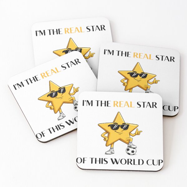 Item preview, I'm the Real Star of This World Cup | Funny Soccer Star designed and sold by kstheladesigns.