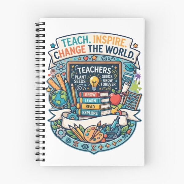 Item preview, Teach Inspire Change The World – Teacher Gift designed and sold by PixelStyle Studio.