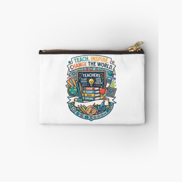 Item preview, Teach Inspire Change The World – Teacher Gift designed and sold by PixelStyle Studio.