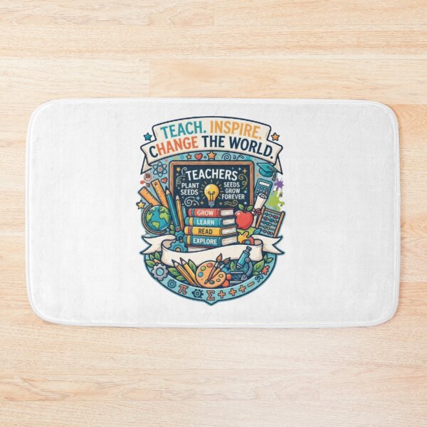 Item preview, Teach Inspire Change The World – Teacher Gift designed and sold by PixelStyle Studio.