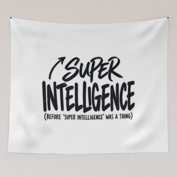 Item preview, Super Intelligence Before It Was a Thing Premium T-Shirt designed and sold by omar ousalah.