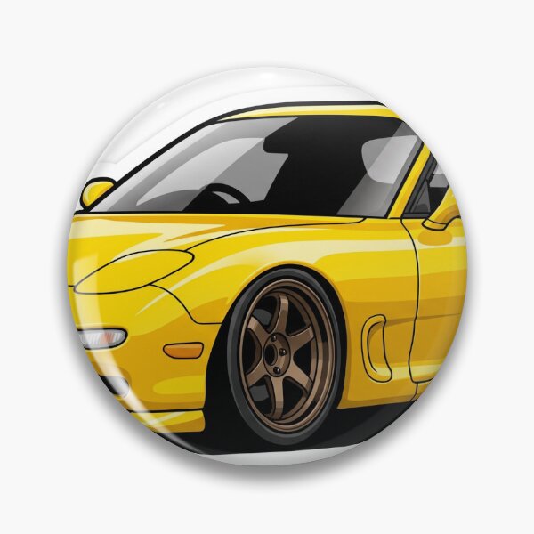 Item preview, Iconic Yellow RX-7 FD3S Rotary Car Sticker designed and sold by Fixnovaguide.