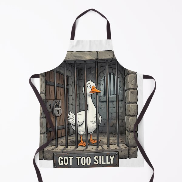 Item preview, Got Too Silly Duck in Jail Funny Meme designed and sold by w66aboo.
