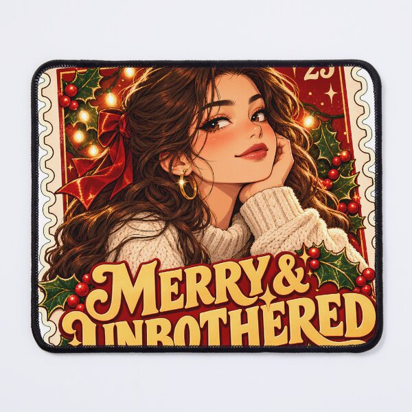 Item preview, Merry and Unbothered designed and sold by WhimsyPeachCo.