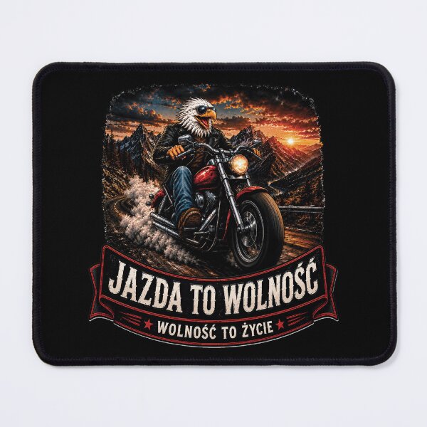 Item preview, Biker Eagle Motorcycle Freedom Polish Quote designed and sold by CrazySzoopWorld.