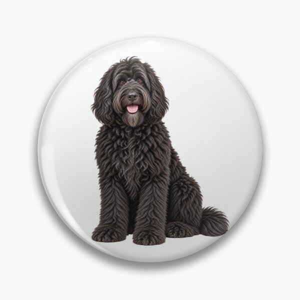 Item preview, Newfiedoodle Dog black designed and sold by BackgroundND.