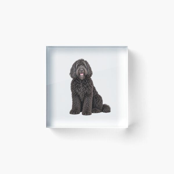Item preview, Newfiedoodle Dog black designed and sold by BackgroundND.