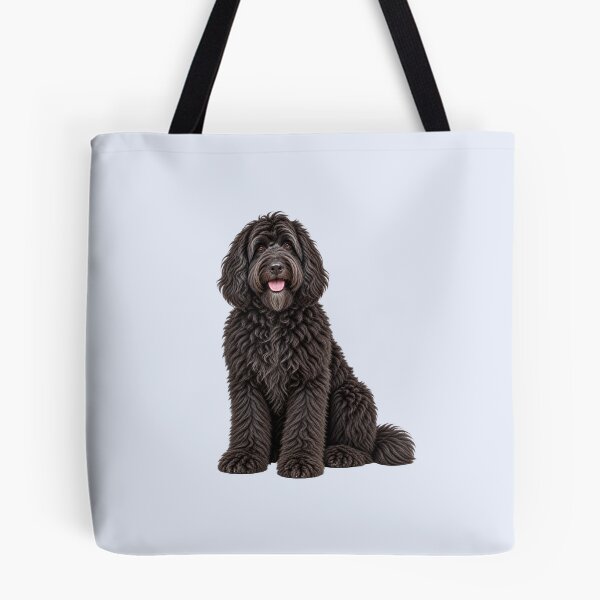 Item preview, Newfiedoodle Dog black designed and sold by BackgroundND.