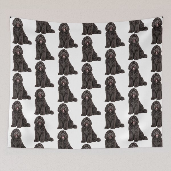 Item preview, Newfiedoodle Dog black designed and sold by BackgroundND.