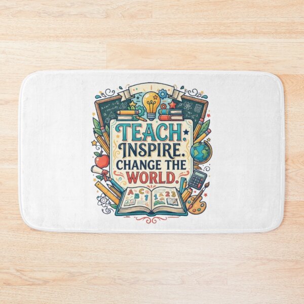 Item preview, Teach Inspire Change The World – Educator Shirt designed and sold by PixelStyle Studio.