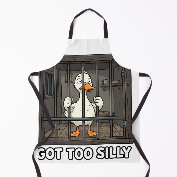 Item preview, Copy of Got Too Silly Duck in Jail Funny Meme designed and sold by w66aboo.