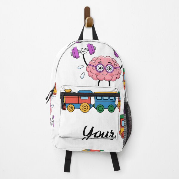 Item preview, Train Your Brain Funny Weightlifting Brain Pun Design designed and sold by GoldenSparkleShop.