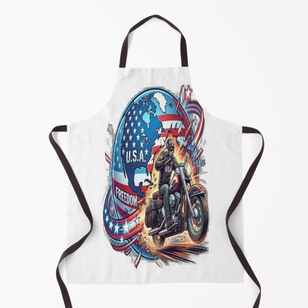 Item preview, American Flag Biker Freedom USA Globe Motorcycle designed and sold by Walidsolo25.