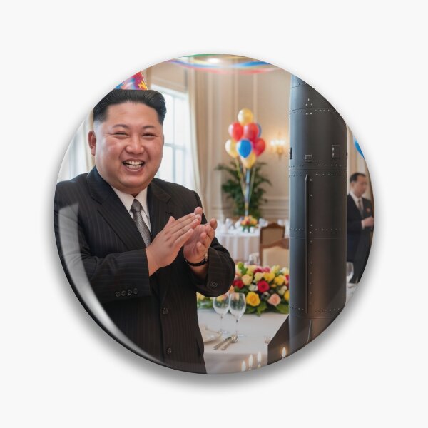 Item preview, Cheerful Supreme Leader Celebrating Birthday with Missile Centerpiece and Cake designed and sold by Thanabordee.