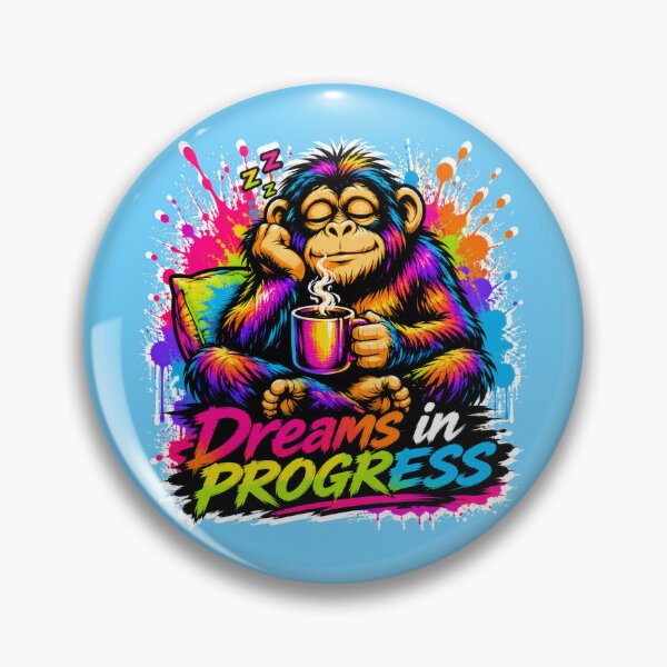 Item preview, Dreams in Progress – Sleepy Monkey Coffee Splash Art designed and sold by Cabrasco.