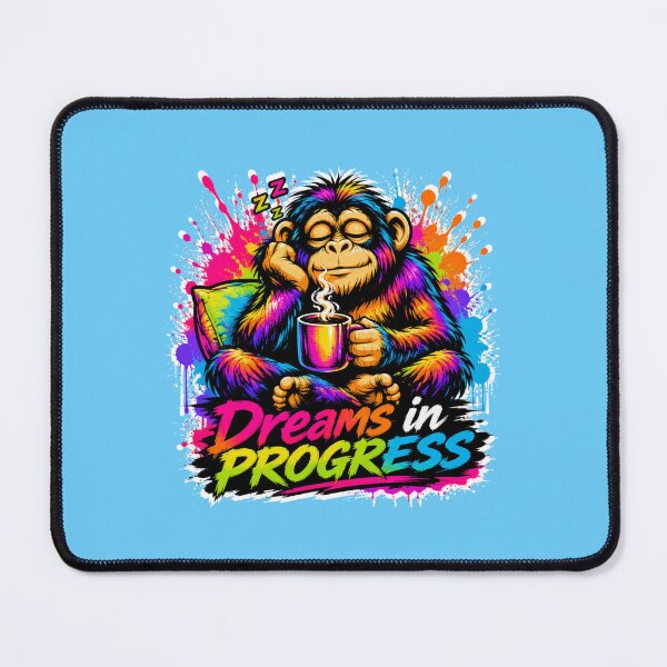 Item preview, Dreams in Progress – Sleepy Monkey Coffee Splash Art designed and sold by Cabrasco.