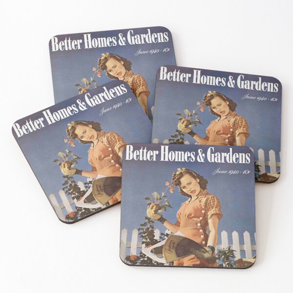 Item preview, Better Homes & Gardens 1940-1950 Magazine Cover Vintage Girls Ladies Women Wall Art Poster Print Tee Cushion Mug Shirt designed and sold by Cool Robot Bro..