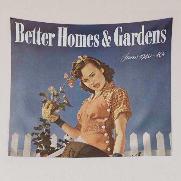 Item preview, Better Homes & Gardens 1940-1950 Magazine Cover Vintage Girls Ladies Women Wall Art Poster Print Tee Cushion Mug Shirt designed and sold by Cool Robot Bro..