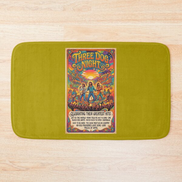 Artikelvorschau, Retro-Poster „Three Dog Night“ entworfen und verkauft von Halifaxartguy.