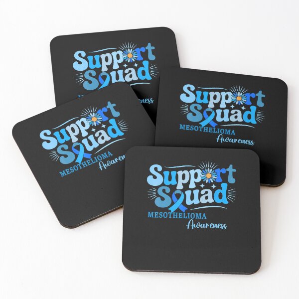 Item preview, Mesothelioma Support Squad Rare Cancer Awareness Ribbon Blue designed and sold by snailslowdance.