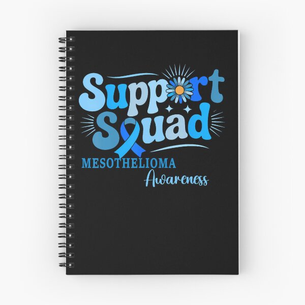 Item preview, Mesothelioma Support Squad Rare Cancer Awareness Ribbon Blue designed and sold by snailslowdance.