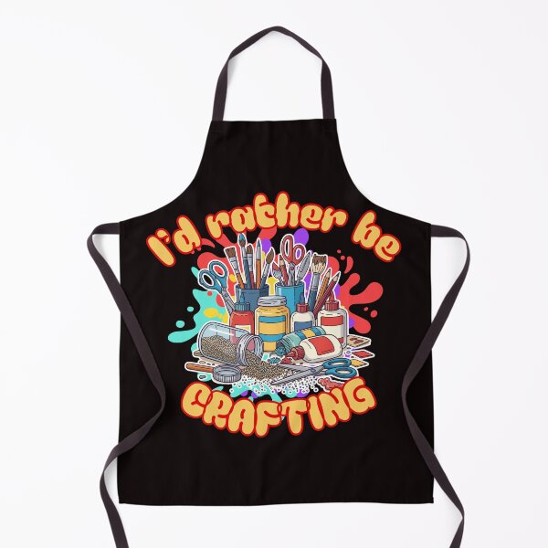 Item preview, I'd Rather Be Crafting Art Supplies Illustration designed and sold by Rynasvz.