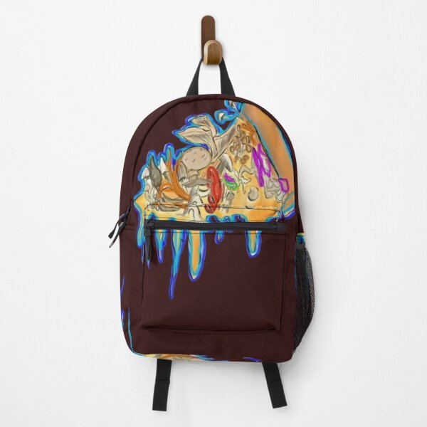 Item preview, Blue cheese bread psychedelic food art with melting colors and dreamy textures designed and sold by OrbitGlow Studio  .