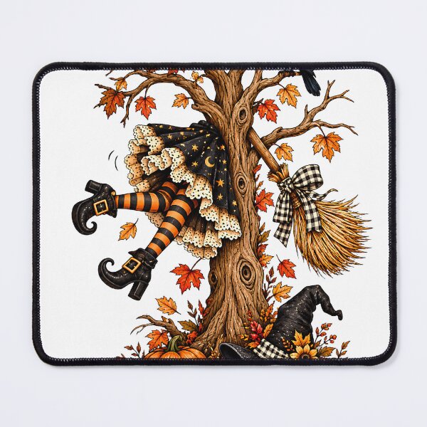 Item preview, Witch Stuck in Autumn Tree designed and sold by MysticCanvasAi.