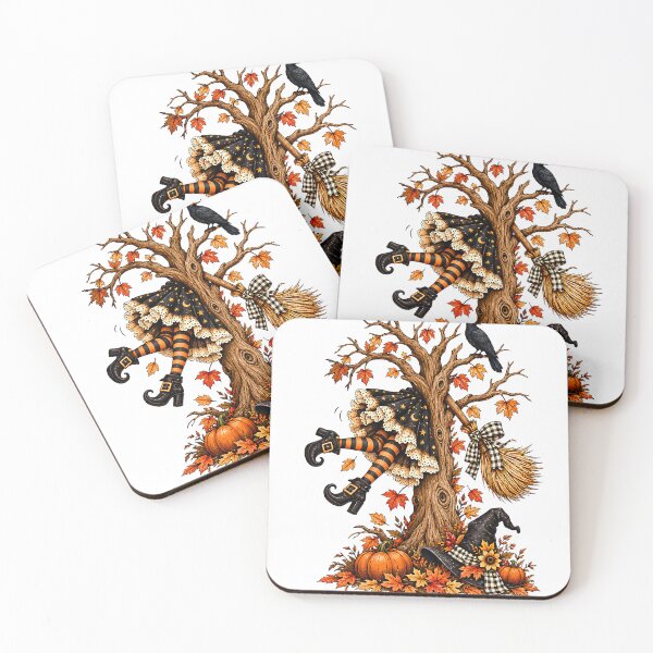 Item preview, Witch Stuck in Autumn Tree designed and sold by MysticCanvasAi.