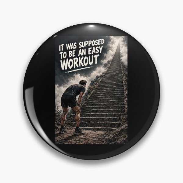 Item preview, It Was Supposed To Be An Easy Workout Funny Gym Humor designed and sold by CrazySzoopWorld.