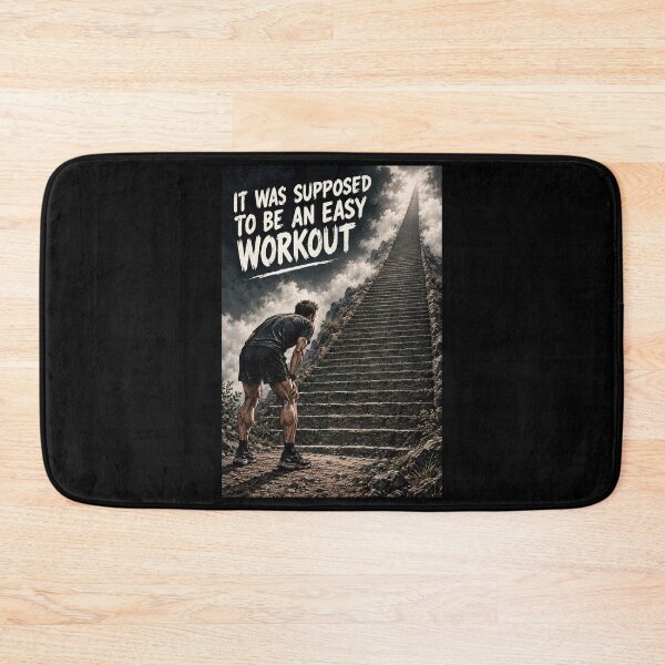 Item preview, It Was Supposed To Be An Easy Workout Funny Gym Humor designed and sold by CrazySzoopWorld.