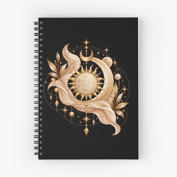 Item preview, Boho Celestial Majestic Sunburst and Moon Gold Art designed and sold by BohoMysticArt.