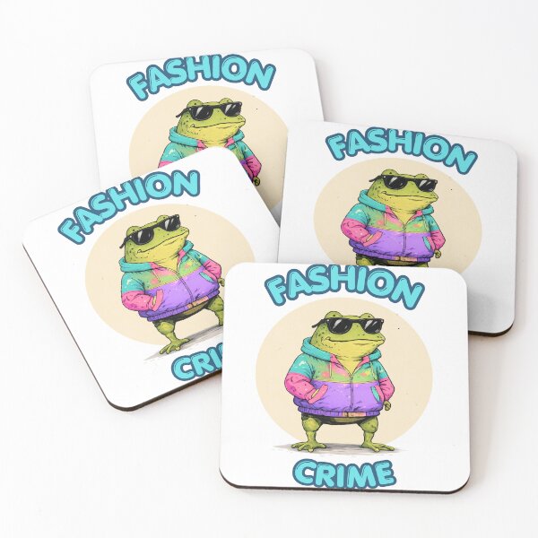 Item preview, Fashion Crime | Funny Stylish Frog in Retro Windbreaker designed and sold by kstheladesigns.