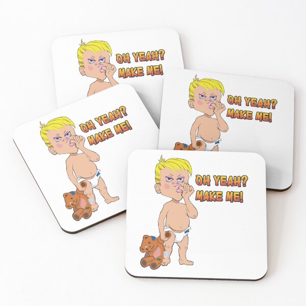 Item preview, angry male toddler dragging a teddy bear and sucking his thumb designed and sold by Lobo-36.