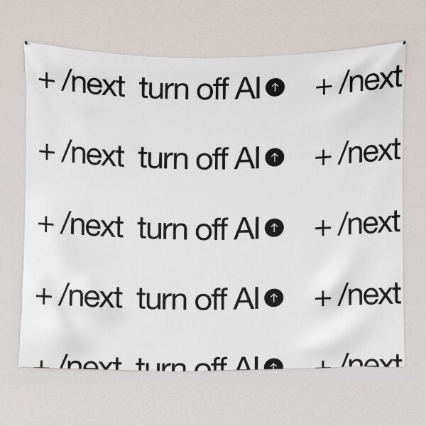 Item preview, Turn off AI designed and sold by Lifer Art and Design.