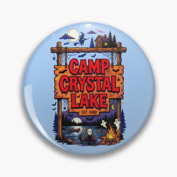 Artikelvorschau, CAMP CRYSTAL LAKE HALLOWEEN-DESIGN 4 entworfen und verkauft von DigitalandPhoto.