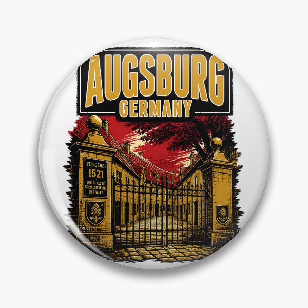 Item preview, Augsburg Germany Vintage Travel Tourism designed and sold by TravelersGems.