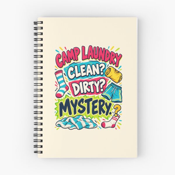 Item preview, Camp Laundry – Clean Dirty Mystery Funny Summer Camp Drawstring Bag designed and sold by astersgraphics.
