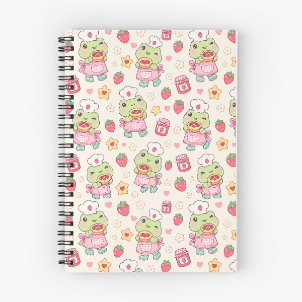 Item preview, Kawaii Frog Strawberry Jam Baker Pattern designed and sold by Soft Berry Studio.