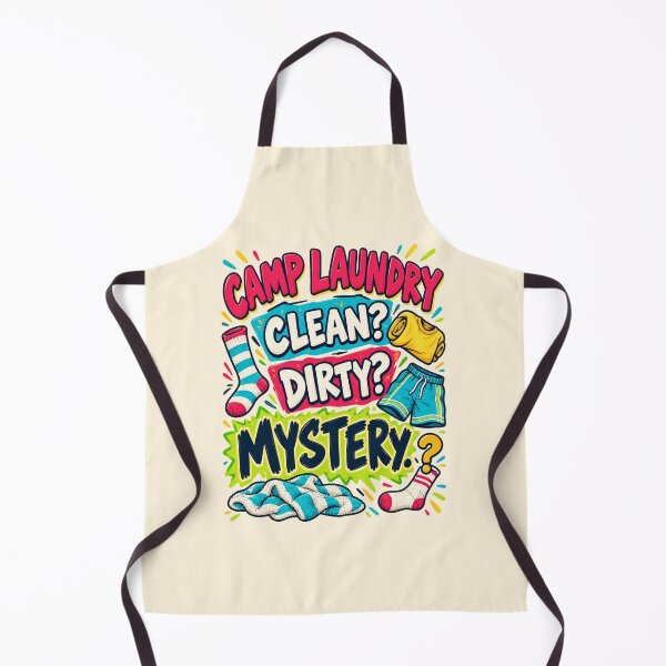 Item preview, Camp Laundry – Clean Dirty Mystery Funny Summer Camp Drawstring Bag designed and sold by astersgraphics.