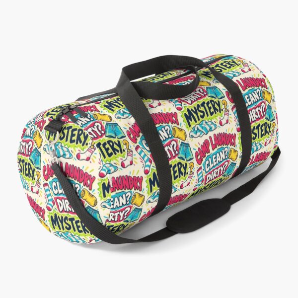 Item preview, Camp Laundry – Clean Dirty Mystery Funny Summer Camp Drawstring Bag designed and sold by astersgraphics.