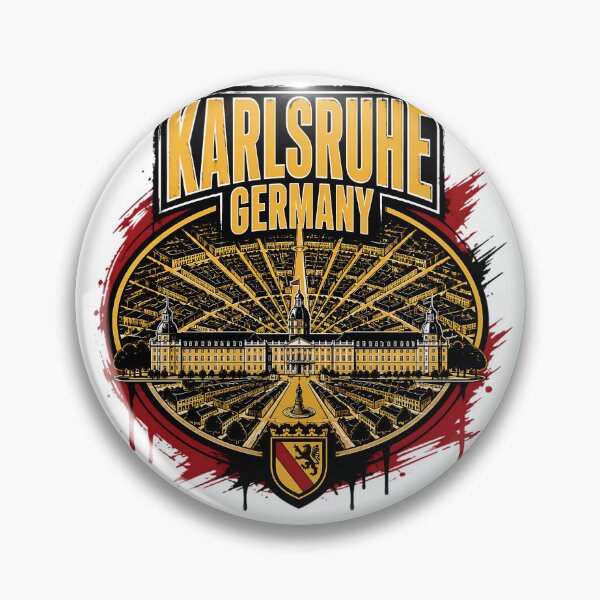 Artikelvorschau, Karlsruhe, Deutschland, Vintage-Reisen, Tourismus entworfen und verkauft von TravelersGems.