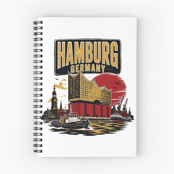 Item preview, Hamburg Germany Vintage Travel Tourism designed and sold by TravelersGems.